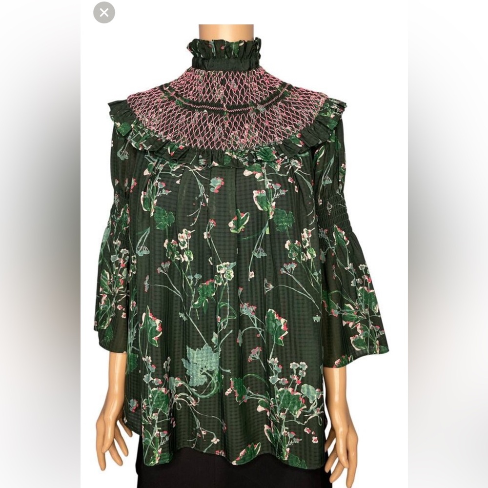 Tuckernuck Jaguar Garden Marion Blouse medium - Picture 2 of 7